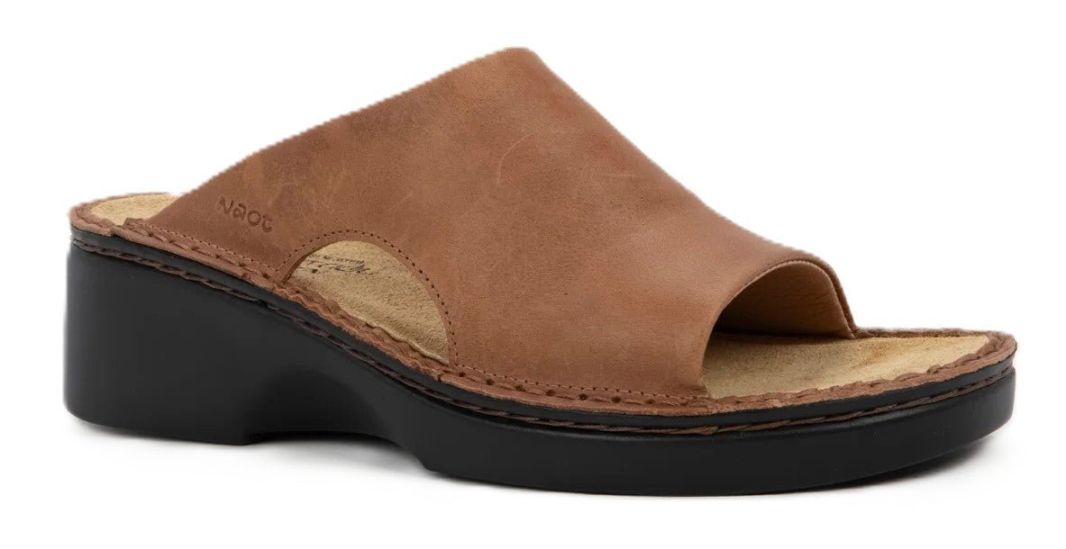 Naot Rome Sandal - Latte Brown Leather | Removable Footbed - Grady’s Feet Essentials - Naot