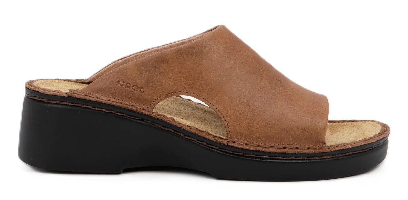 Naot Rome Sandal - Latte Brown Leather | Removable Footbed - Grady’s Feet Essentials - Naot