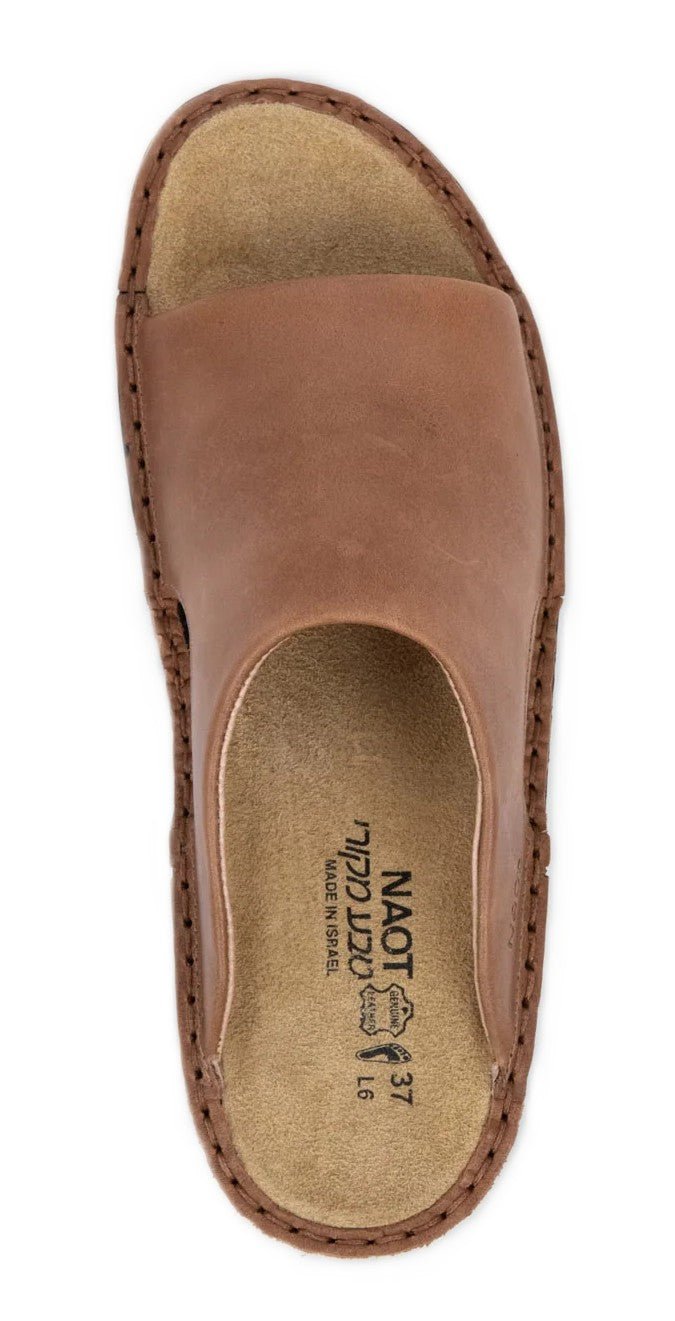 Naot Rome Sandal - Latte Brown Leather | Removable Footbed - Grady’s Feet Essentials - Naot