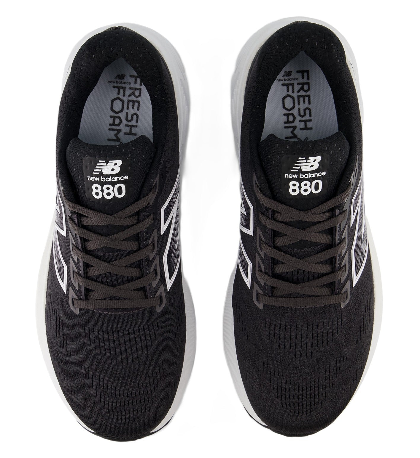 New Balance Men's Fresh Foam X 880v15 - Black with White | Walk or Run - Grady’s Feet Essentials - New Balance