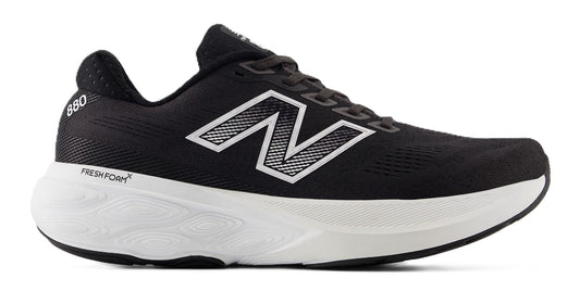 New Balance Men's Fresh Foam X 880v15 - Black with White | Walk or Run - Grady’s Feet Essentials - New Balance