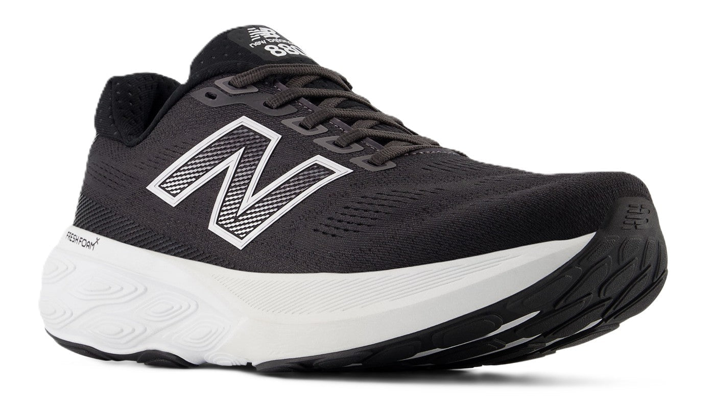 New Balance Men's Fresh Foam X 880v15 - Black with White | Walk or Run - Grady’s Feet Essentials - New Balance