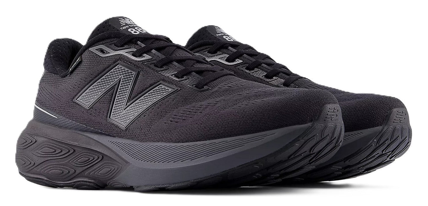 New Balance Men's Fresh Foam X 880v15 GORE - TEX® Black with Castlerock and Silver Metallic | Waterproof Shoe - Grady’s Feet Essentials - New Balance