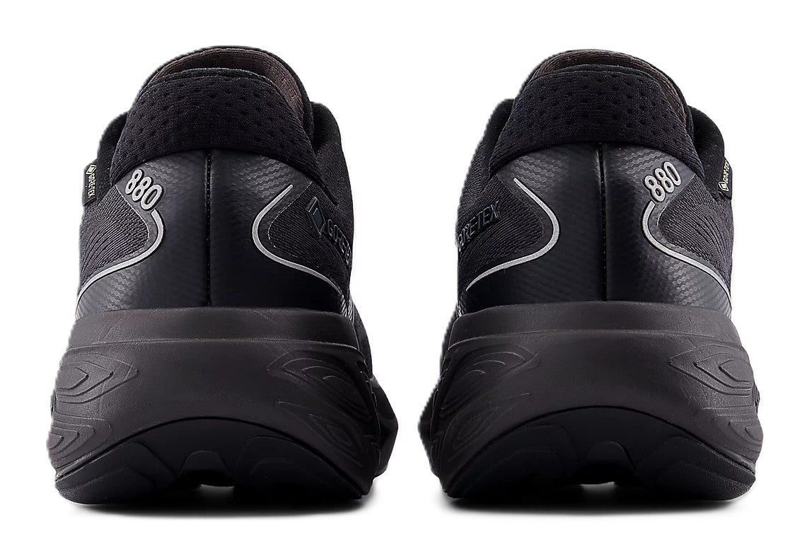New Balance Men's Fresh Foam X 880v15 GORE - TEX® Black with Castlerock and Silver Metallic | Waterproof Shoe - Grady’s Feet Essentials - New Balance