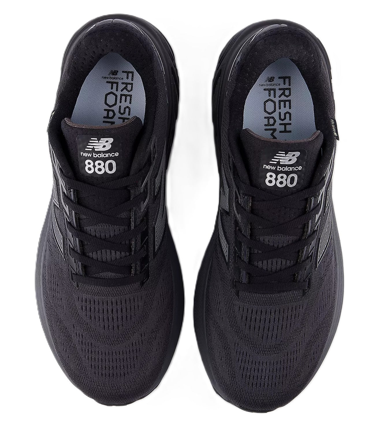 New Balance Men's Fresh Foam X 880v15 GORE - TEX® Black with Castlerock and Silver Metallic | Waterproof Shoe - Grady’s Feet Essentials - New Balance