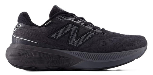 New Balance Men's Fresh Foam X 880v15 GORE - TEX® Black with Castlerock and Silver Metallic | Waterproof Shoe - Grady’s Feet Essentials - New Balance