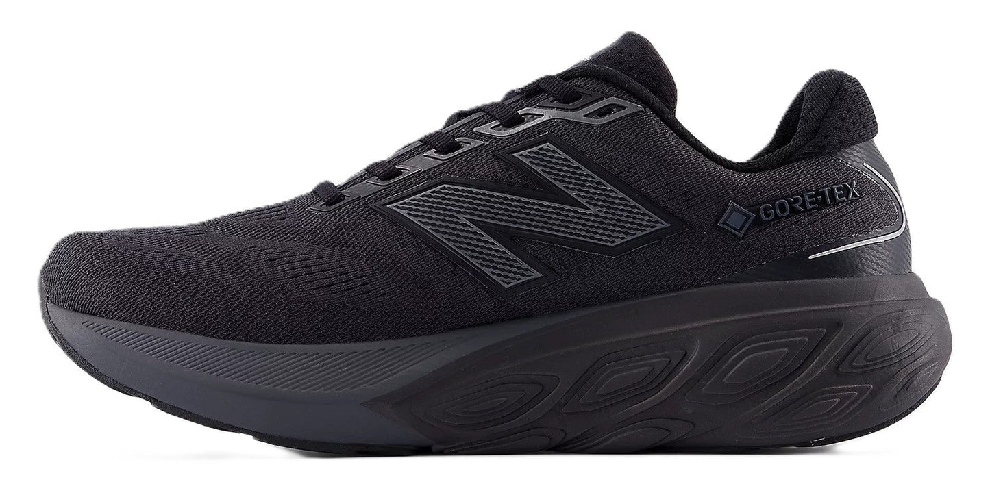 New Balance Men's Fresh Foam X 880v15 GORE - TEX® Black with Castlerock and Silver Metallic | Waterproof Shoe - Grady’s Feet Essentials - New Balance