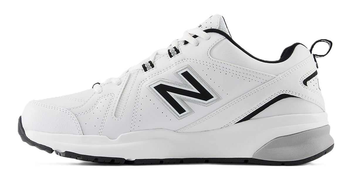 New Balance Men's MX608SB5 White with Black Lace Training Shoe - Grady’s Feet Essentials - New Balance