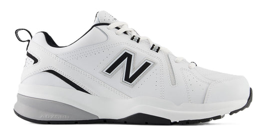 New Balance Men's MX608SB5 White with Black Lace Training Shoe - Grady’s Feet Essentials - New Balance