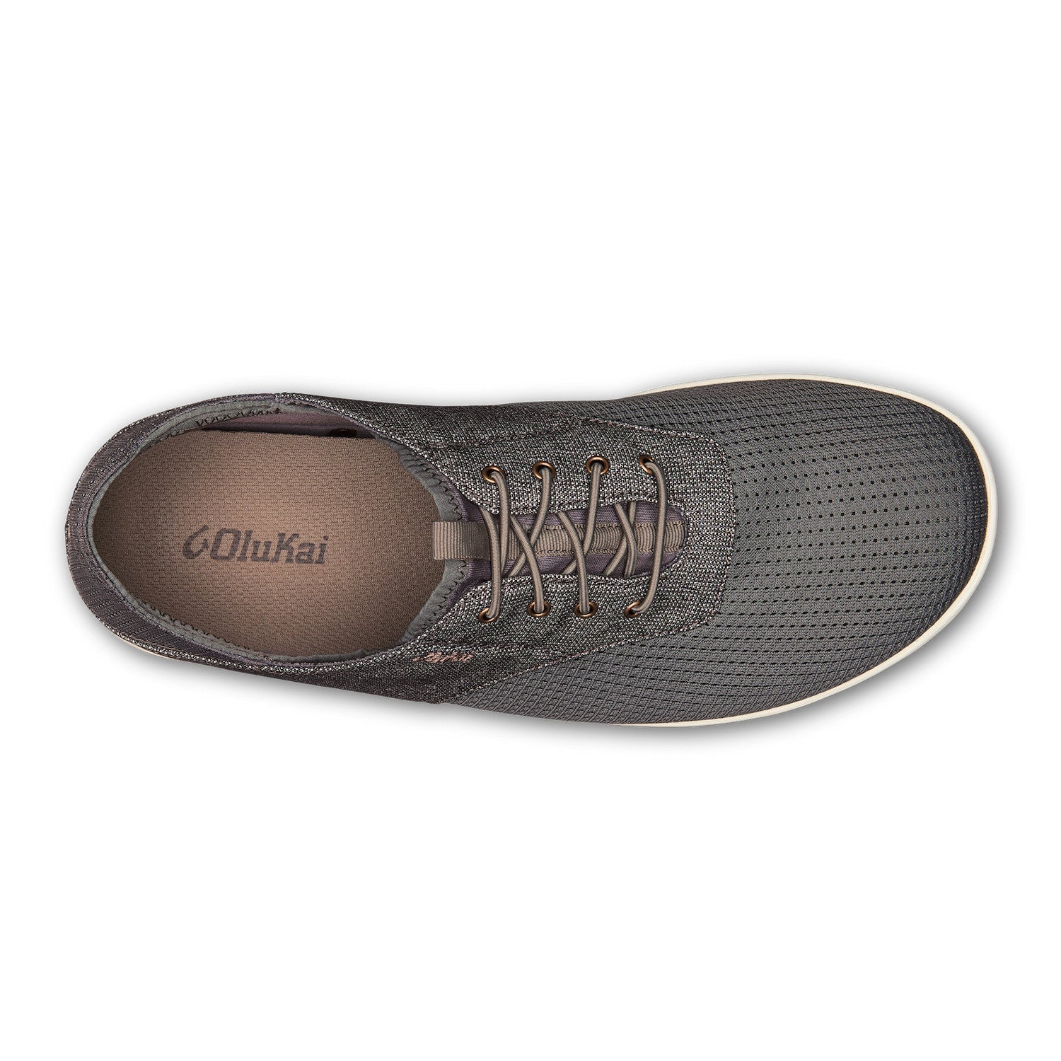 OluKai Nohea Moku Men’s No Tie Boat Shoe - Charcoal Clay - Grady’s Feet Essentials - OluKai