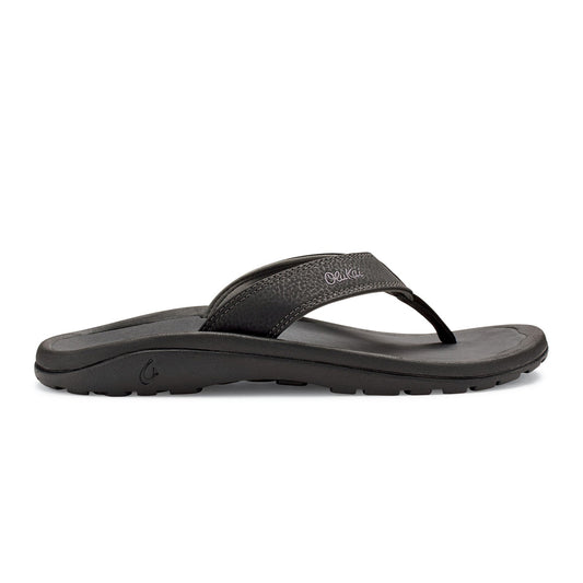 OluKai ‘Ohana Men's Sandal - Black Dark Shadow | Water Friendly - Grady’s Feet Essentials - OluKai