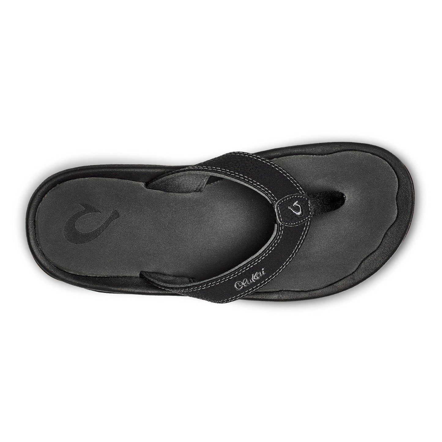 OluKai ‘Ohana Men's Sandal - Black Dark Shadow | Water Friendly - Grady’s Feet Essentials - OluKai