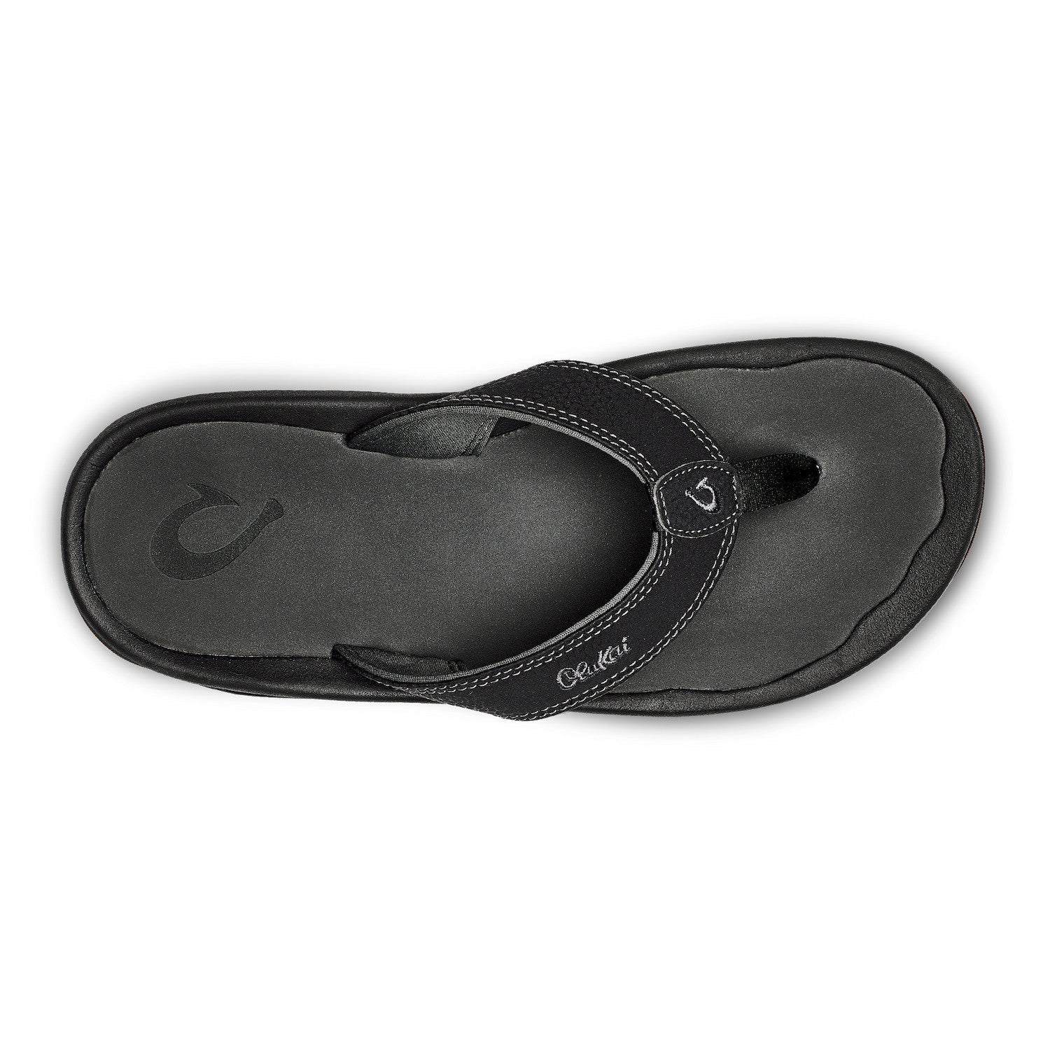 OluKai ‘Ohana Men's Sandal - Black Dark Shadow | Water Friendly - Grady’s Feet Essentials - OluKai