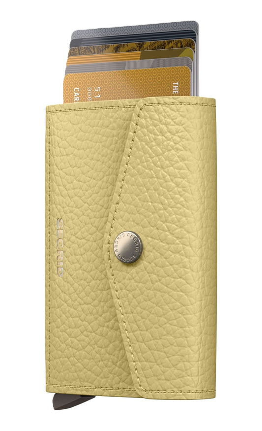 Secrid Envelope Wallet - Pebble Butter Yellow Leather | RFID Safe - Grady’s Feet Essentials - Secrid