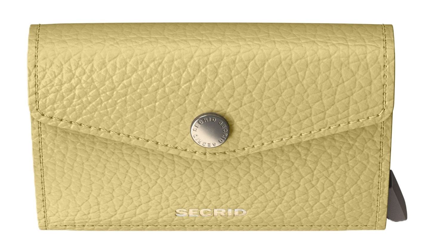 Secrid Envelope Wallet - Pebble Butter Yellow Leather | RFID Safe - Grady’s Feet Essentials - Secrid