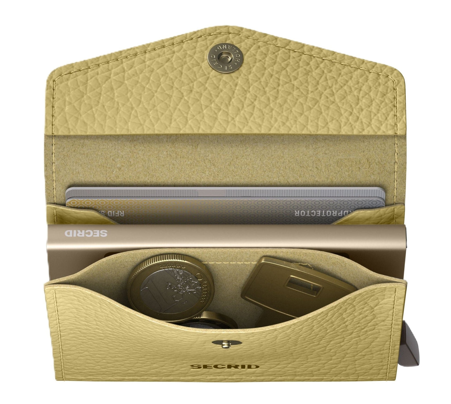 Secrid Envelope Wallet - Pebble Butter Yellow Leather | RFID Safe - Grady’s Feet Essentials - Secrid