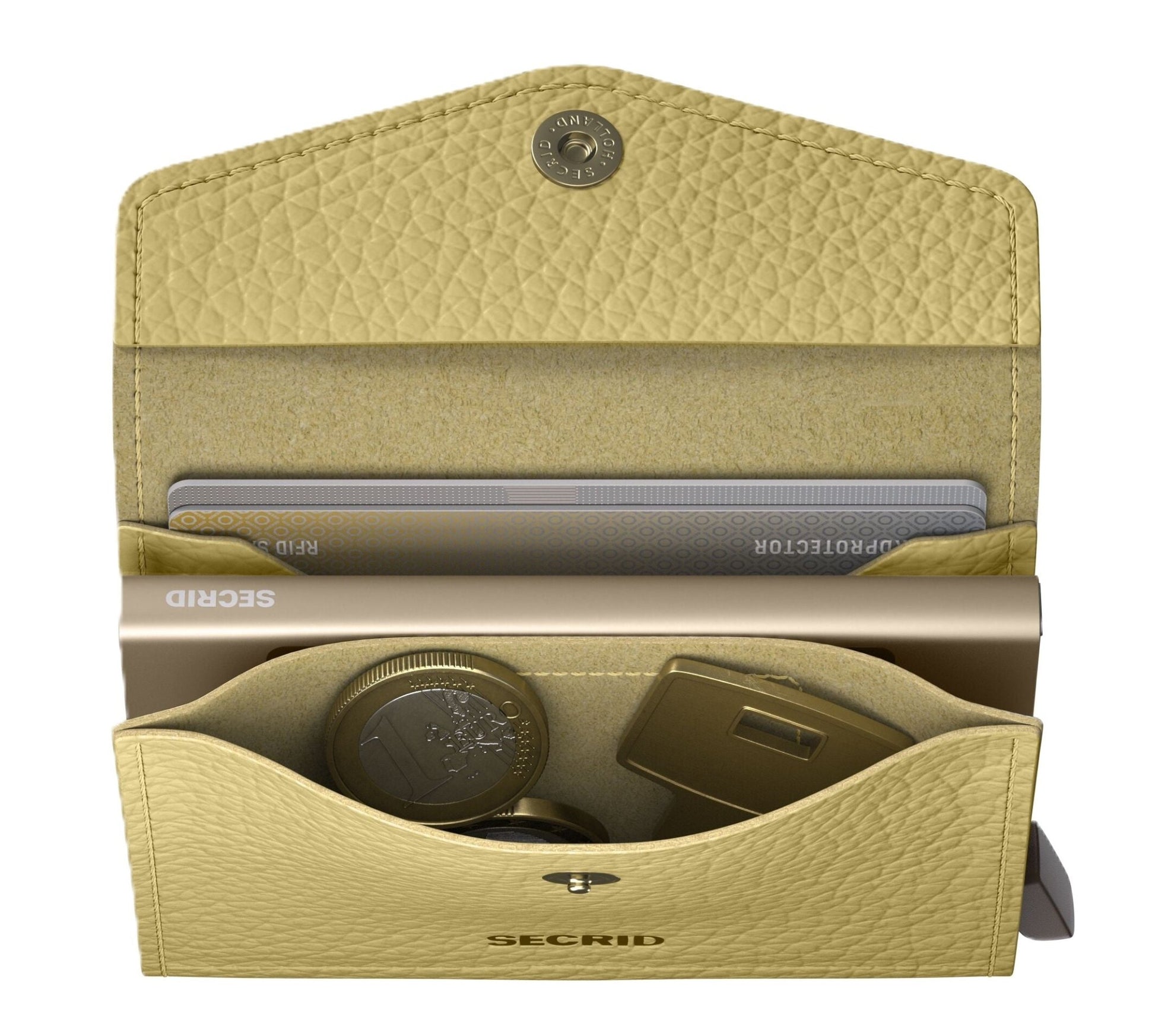 Secrid Envelope Wallet - Pebble Butter Yellow Leather | RFID Safe - Grady’s Feet Essentials - Secrid