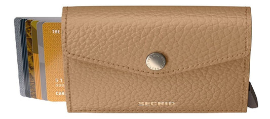 Secrid Envelope Wallet - Pebble Cappuccion Leather | RFID Safe - Grady’s Feet Essentials - Secrid