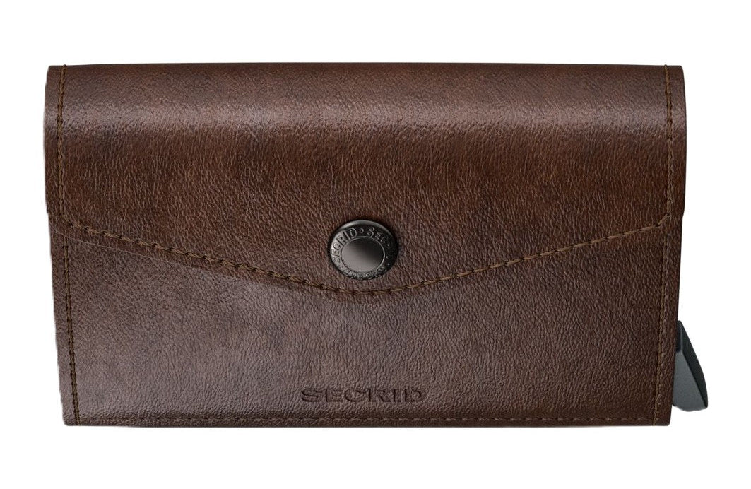 Secrid Envelope Wallet - Vintage Brown Leather | RFID Safe - Grady’s Feet Essentials - Secrid