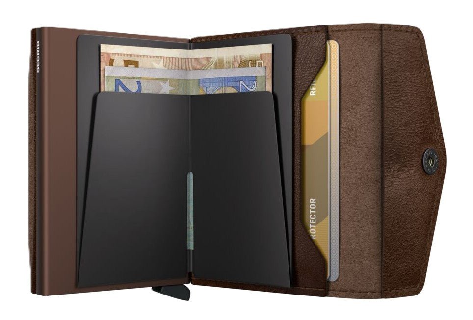 Secrid Envelope Wallet - Vintage Brown Leather | RFID Safe - Grady’s Feet Essentials - Secrid