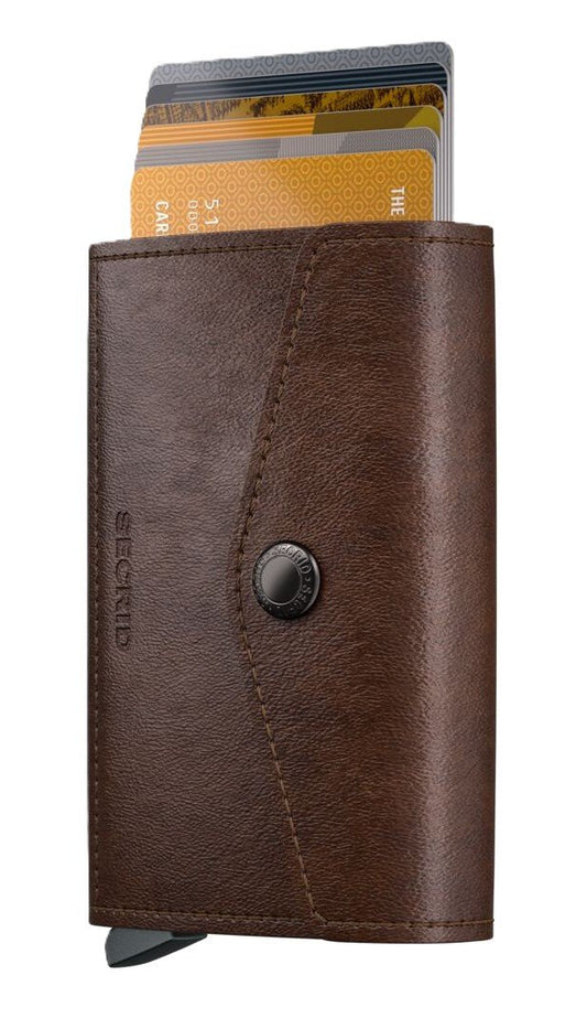Secrid Envelope Wallet - Vintage Brown Leather | RFID Safe - Grady’s Feet Essentials - Secrid