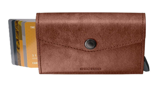 Secrid Envelope Wallet - Vintage Cognac Leather | RFID Safe - Grady’s Feet Essentials - Secrid