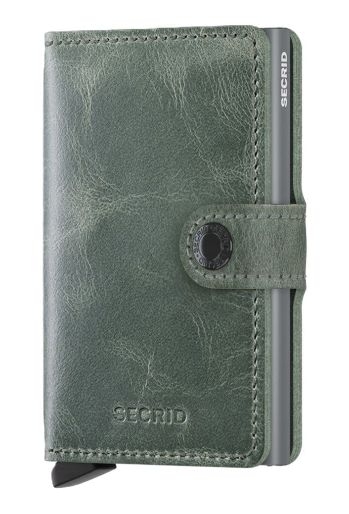 Secrid Miniwallet - Vintage Sage Leather | RFID Safe - Grady’s Feet Essentials - Secrid