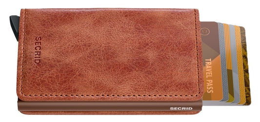 Secrid Slimwallet - Vintage Cognac/Brown Leather | RFID Safe - Grady’s Feet Essentials - Secrid