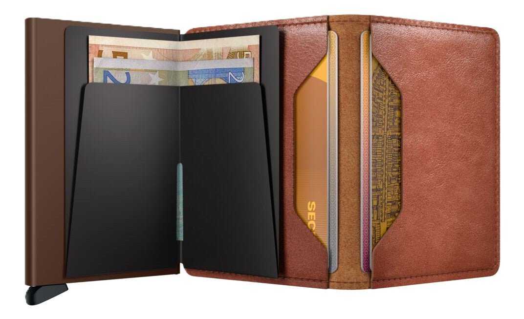 Secrid Slimwallet - Vintage Cognac/Brown Leather | RFID Safe - Grady’s Feet Essentials - Secrid