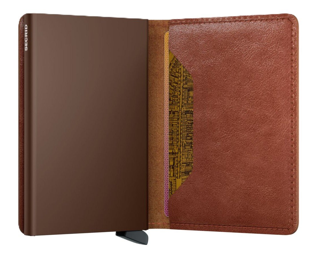 Secrid Slimwallet - Vintage Cognac/Brown Leather | RFID Safe - Grady’s Feet Essentials - Secrid