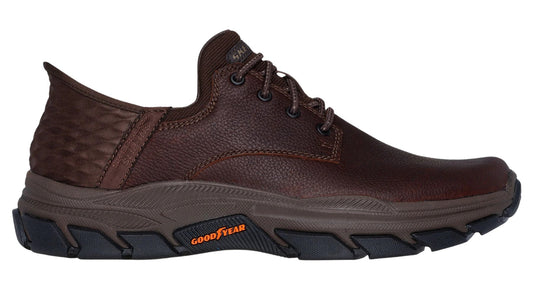 Skechers Slip - ins: Men's Respected - Garrett Red/Brown - Grady’s Feet Essentials - Skechers