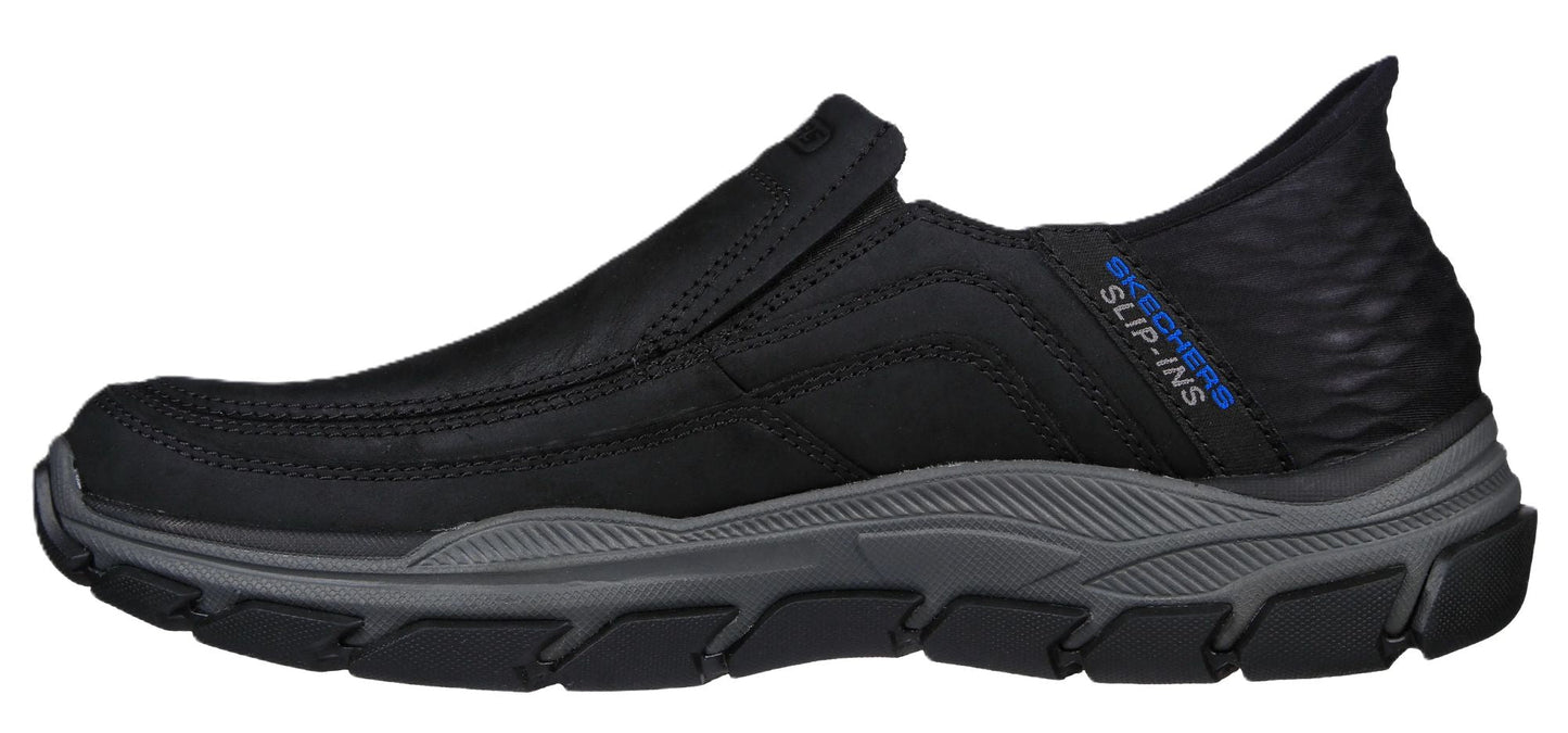 Skechers Slip - ins Men's RF: Respected - Elgin Black with Grey - Grady’s Feet Essentials - Skechers