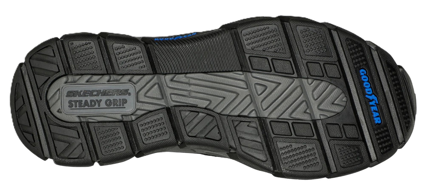 Skechers Slip - ins Men's RF: Respected - Elgin Black with Grey - Grady’s Feet Essentials - Skechers