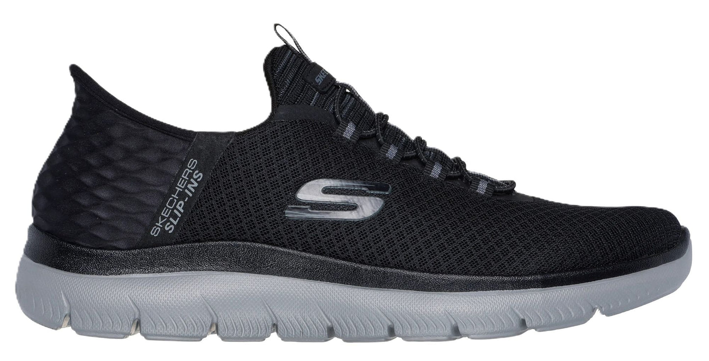 Skechers Slip - ins Men's: Summits - High Range Black Grey - Grady’s Feet Essentials - Skechers