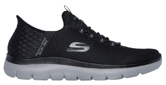Skechers Slip - ins Men's: Summits - High Range Black Grey - Grady’s Feet Essentials - Skechers