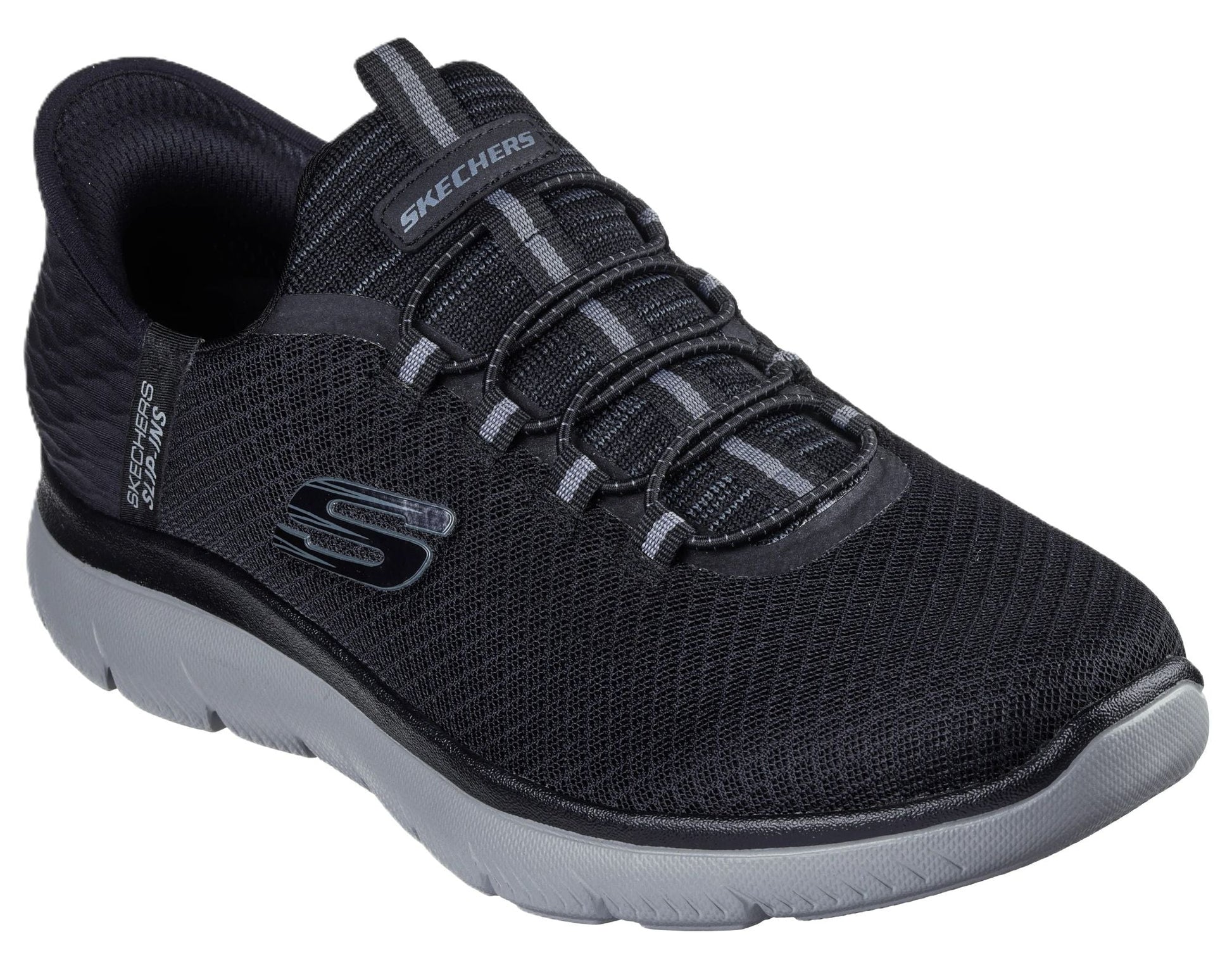 Skechers Slip - ins Men's: Summits - High Range Black Grey - Grady’s Feet Essentials - Skechers