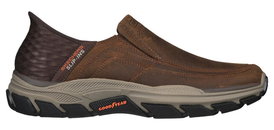 Skechers Slip - ins RF: Men's Respected - Elgin Brown - Grady’s Feet Essentials - Skechers