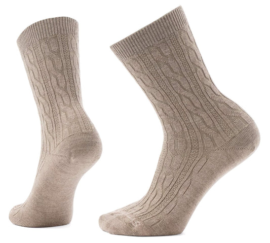 Smartwool Everyday Cable Crew Socks Fossil - Grady’s Feet Essentials - Smartwool