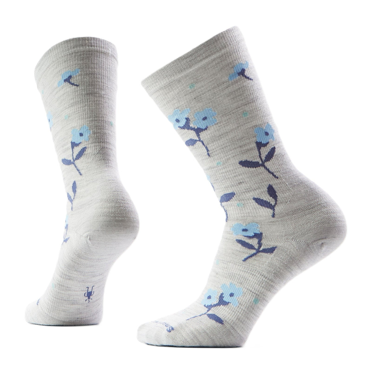 Smartwool Everyday Garden Gala Crew Socks - Ash | Zero Cushion - Grady’s Feet Essentials - Smartwool