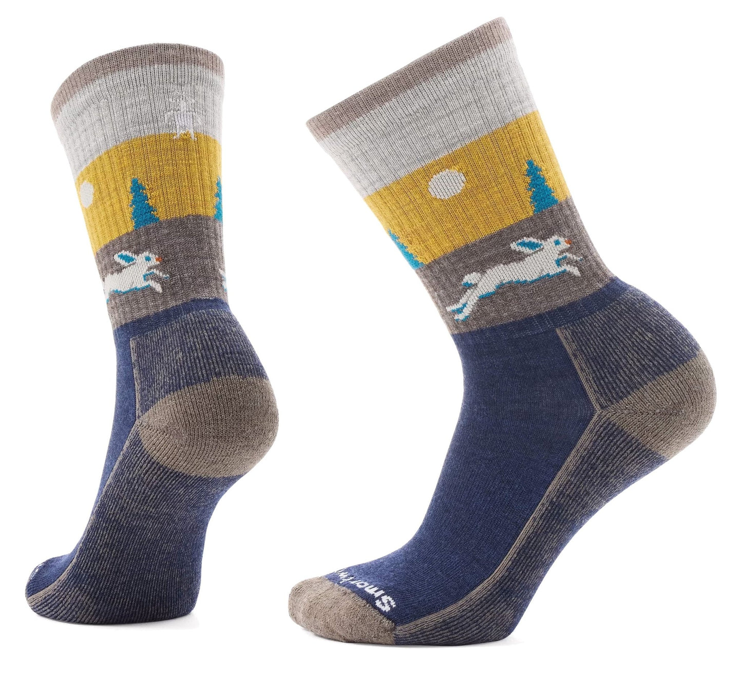 Smartwool Everyday Lifestyle Hare Chase Crew Socks Light Cushion Deep Navy - Grady’s Feet Essentials - Smartwool