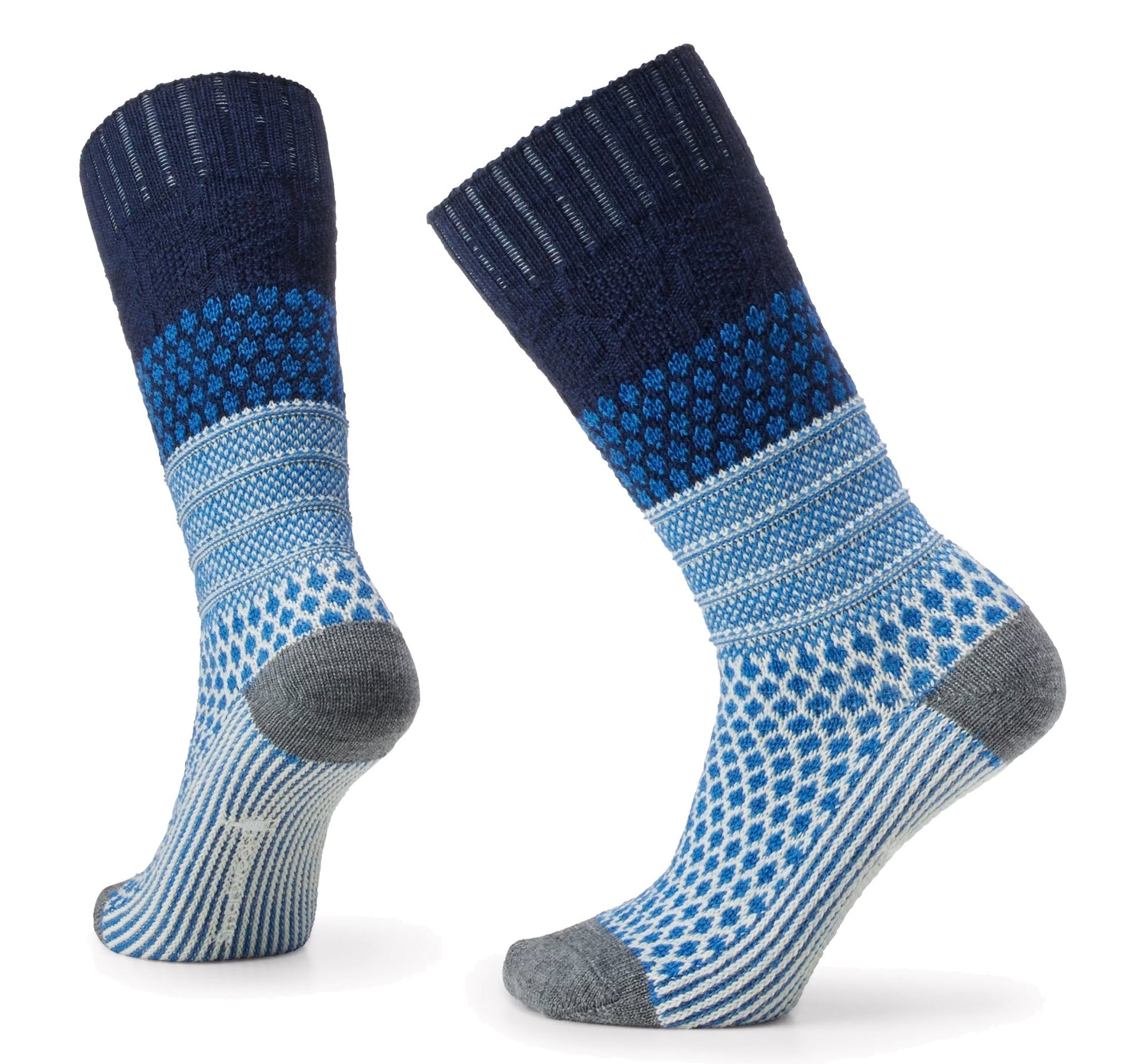 Smartwool Everyday Popcorn Cable Crew Socks Full Cushion Deep Navy - Grady’s Feet Essentials - Smartwool