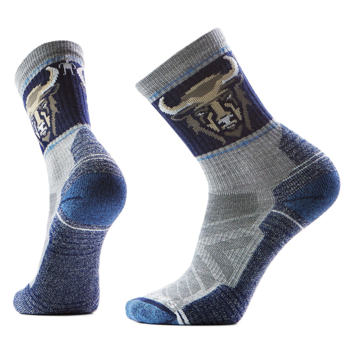 Smartwool Hike Bison Crew Socks - Light Grey | Light Cushion - Grady’s Feet Essentials - Smartwool