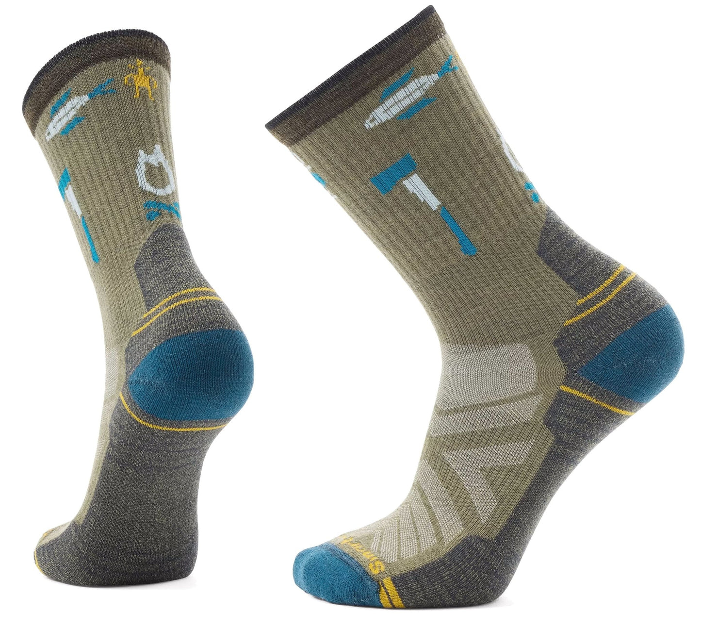 Smartwool Hike Camp Gear Crew Light Cushion Socks Winter Moss - Grady’s Feet Essentials - Smartwool