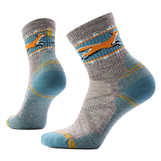 Smartwool Hike Fox Meadow Mid Crew Socks - Taupe | Light Cushion - Grady’s Feet Essentials - Smartwool