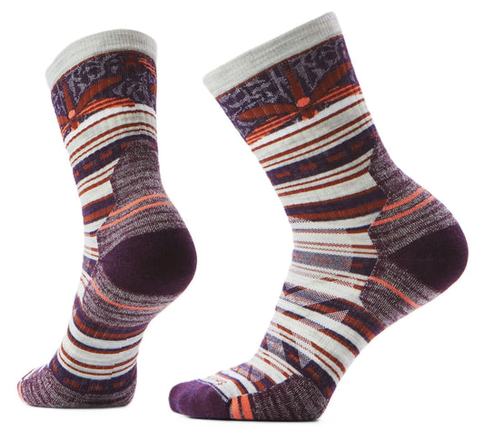 Smartwool Women's Hike Dragon Stitch Mid Crew Socks - Ash | Targeted Cushion - Grady’s Feet Essentials - Smartwool