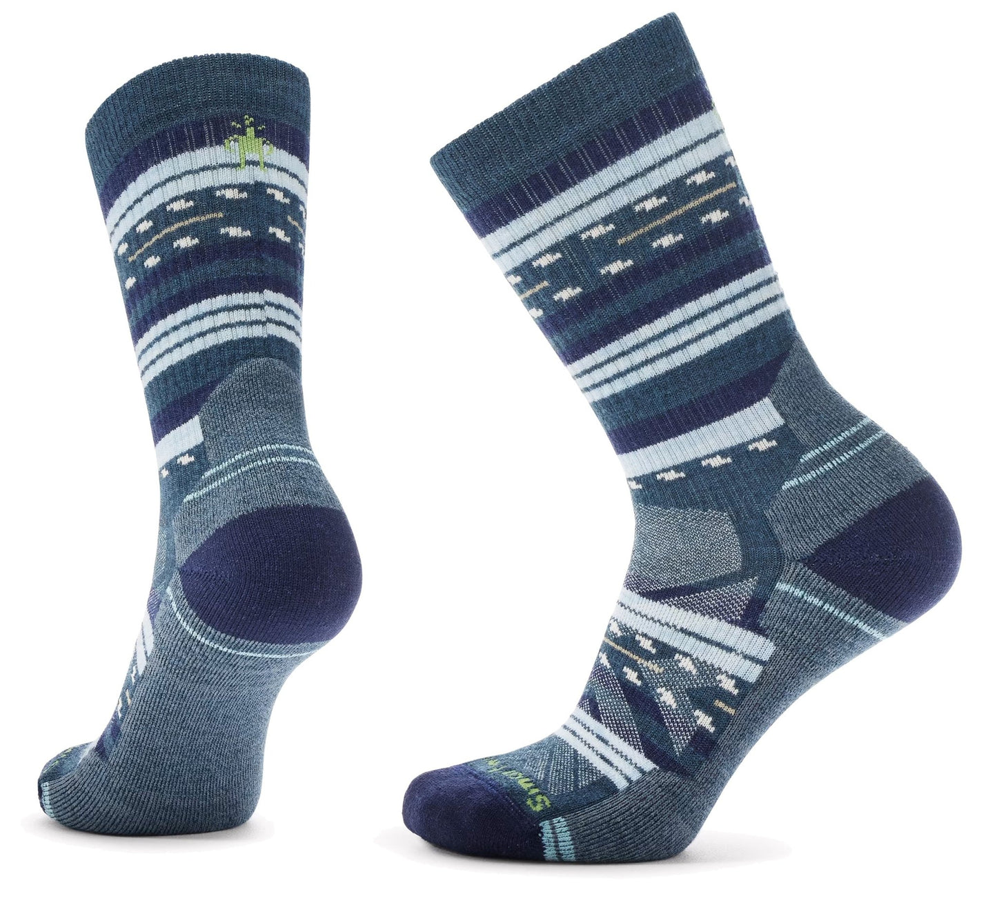 Smartwool Women's Hike Margarita Crew Light Cushion Socks Deep Navy - Grady’s Feet Essentials - Smartwool