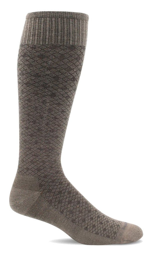 SockWell Men's Featherweight | Moderate Graduated Compression Socks Khaki - Grady’s Feet Essentials - SockWell