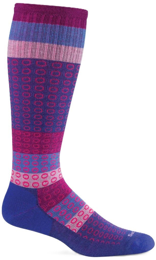 SockWell Women's Full Circle | Moderate Graduated Compression Socks | Wide Calf Fit Hyacinth - Grady’s Feet Essentials - SockWell