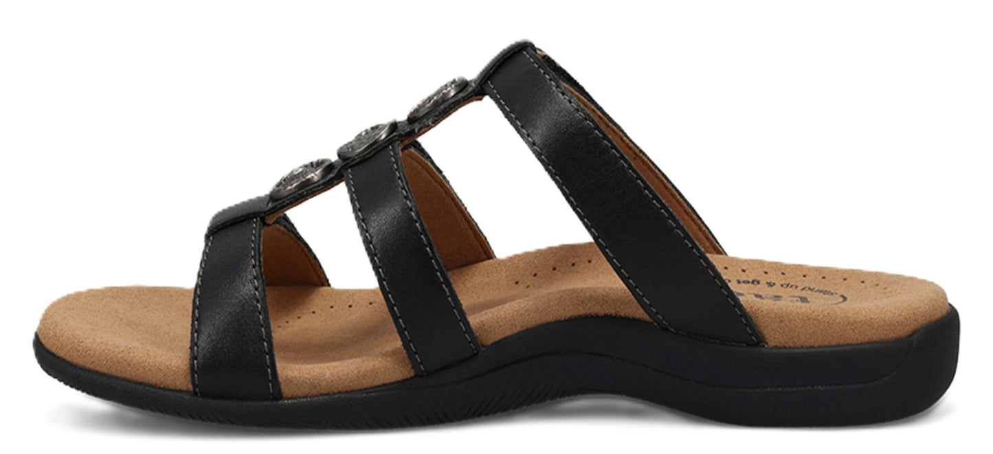 Taos Prize 4 Sandals - Black Leather - Grady’s Feet Essentials - Taos
