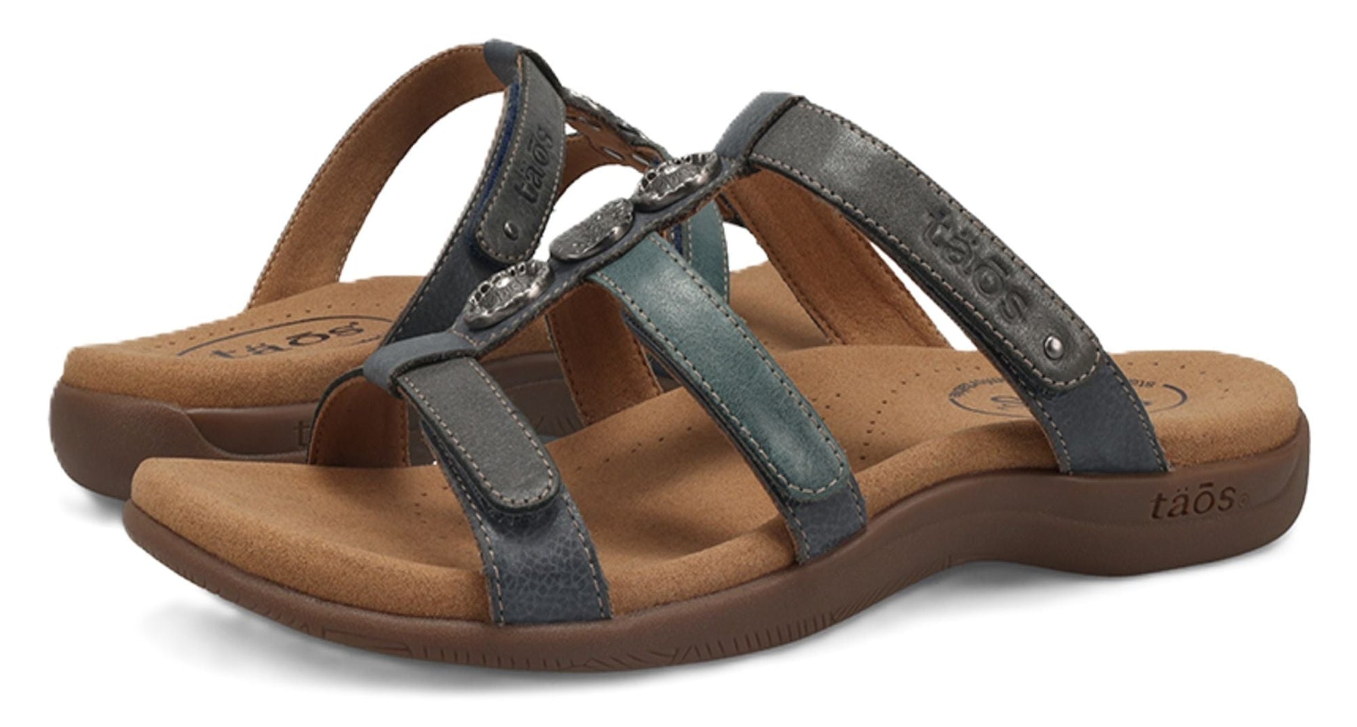 Taos Prize 4 Sandals - Blue Multi Leather - Grady’s Feet Essentials - Taos